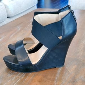 Black Seychelles Wedge Sandals - Size 9.5
